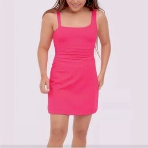 Offline By Aerie Hot Pink Tank Dress Skort Size Small